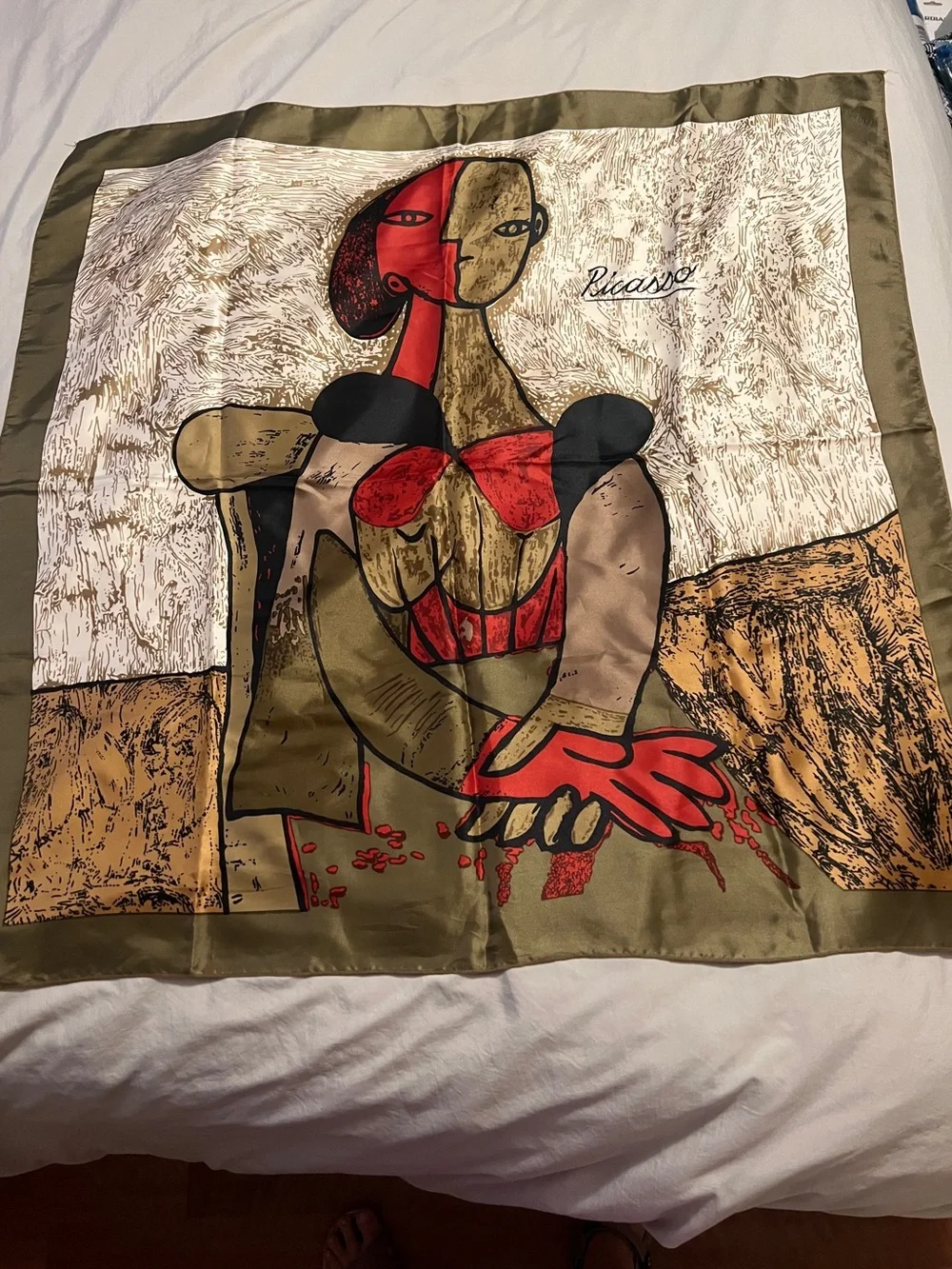 Vintage Picasso scarf 34” square